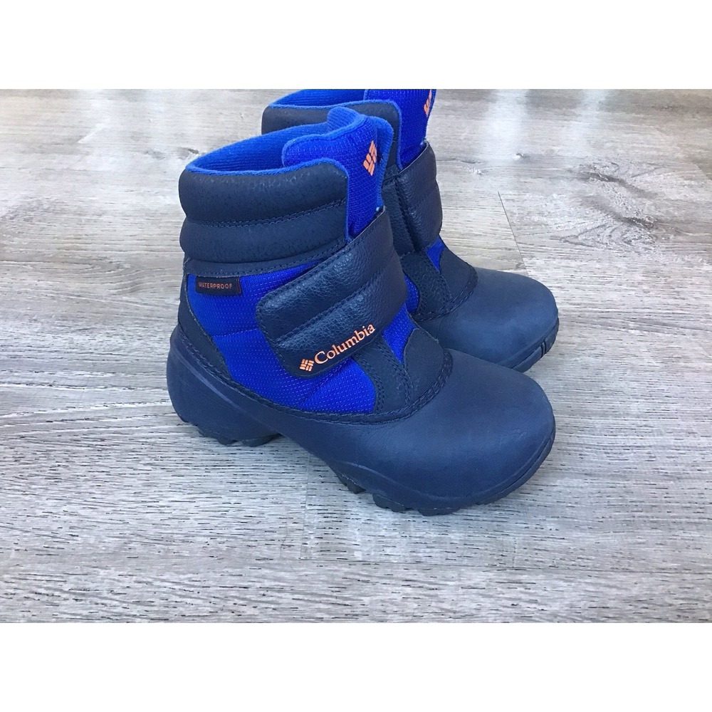 COLUMBIA Youth Kids Size 13 Rope Tow Kruser Winter Snow Boots Blue BC2736-437